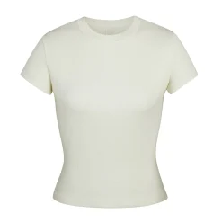 COTTON RIB T-SHIRT | BONE