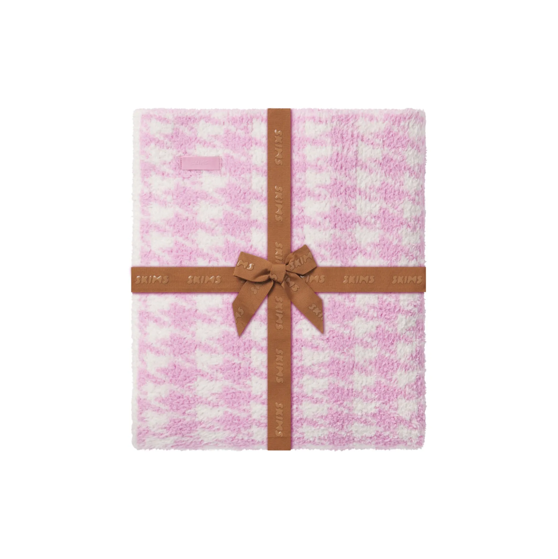 COZY KNIT BLANKET | PETAL HOUNDSTOOTH