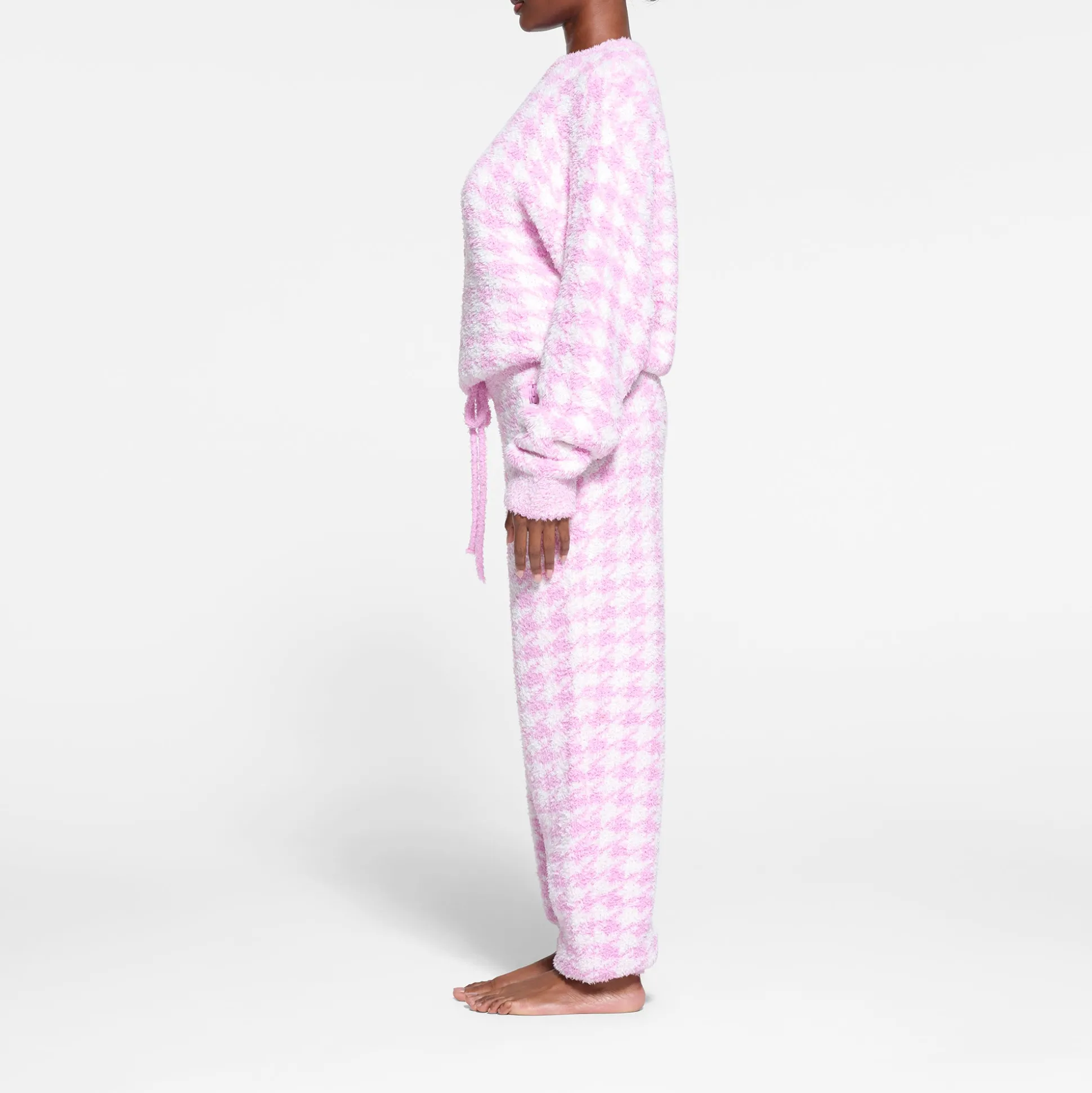 COZY KNIT UNISEX JOGGER | PETAL HOUNDSTOOTH