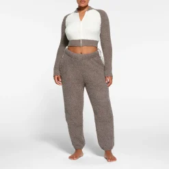 COZY KNIT ZIP UP | GREY CHALK MULTI