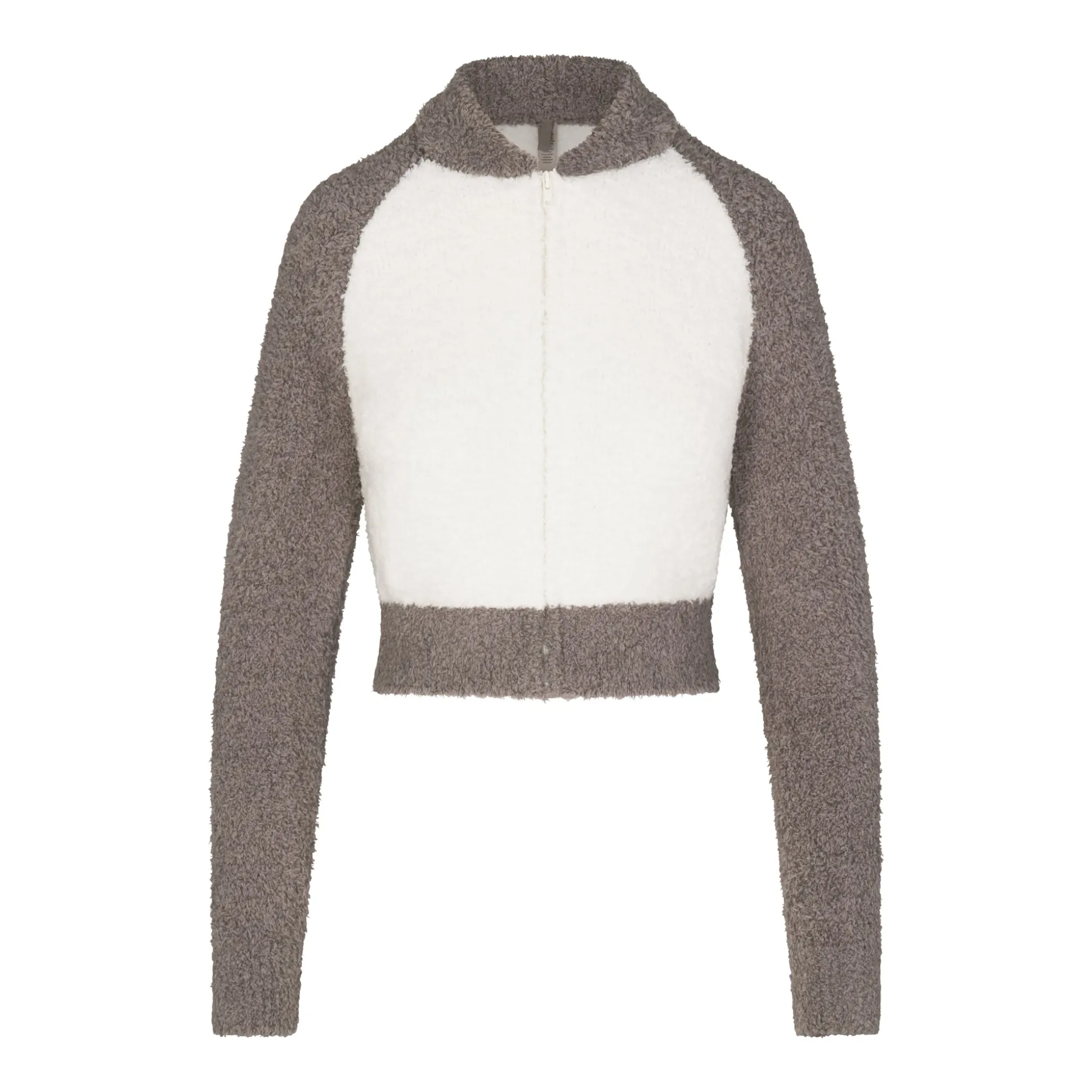 COZY KNIT ZIP UP | GREY CHALK MULTI