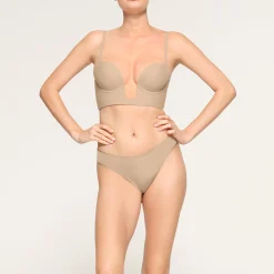 DEEP PLUNGE SHAPEWEAR BRA | CLAY