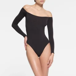 ESSENTIAL OFF THE SHOULDER BODYSUIT | ONYX