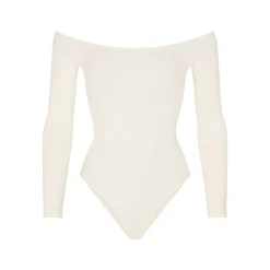 ESSENTIAL OFF THE SHOULDER BODYSUIT | ECRU