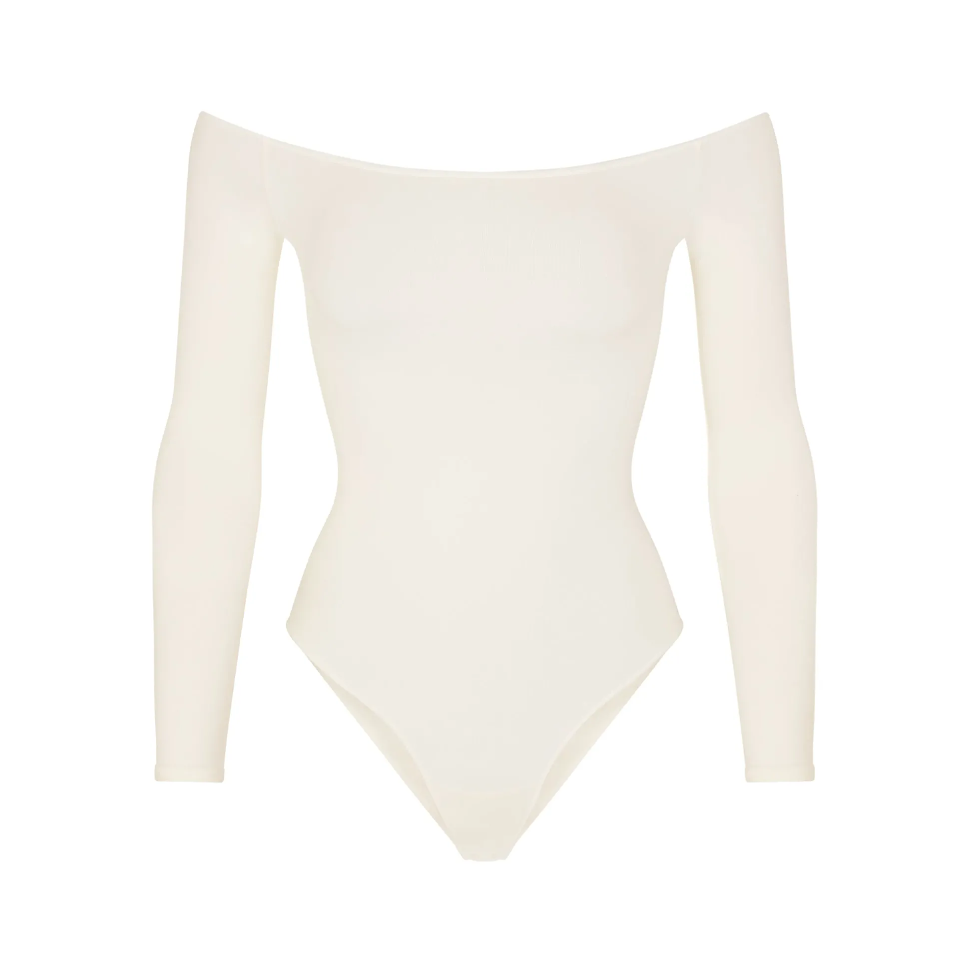 ESSENTIAL OFF THE SHOULDER BODYSUIT | ECRU
