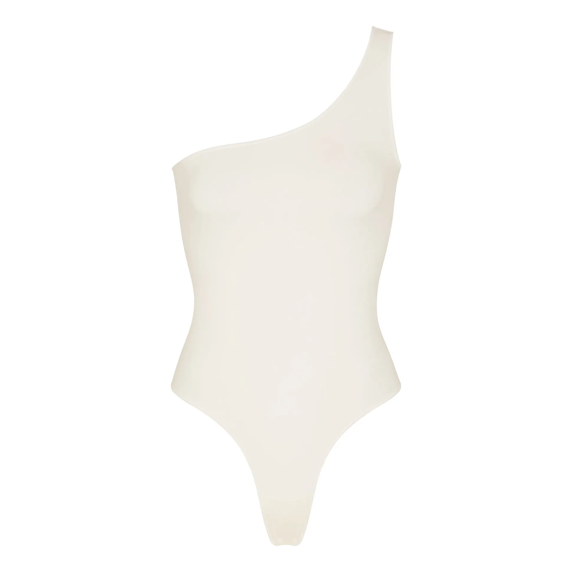 ESSENTIAL ONE SHOULDER BODYSUIT | ECRU