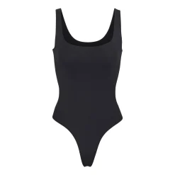 ESSENTIAL SCOOP NECK BODYSUIT | ONYX