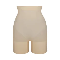 EVERYDAY SCULPT HIGH-WAISTED MID THIGH SHORT | SAND