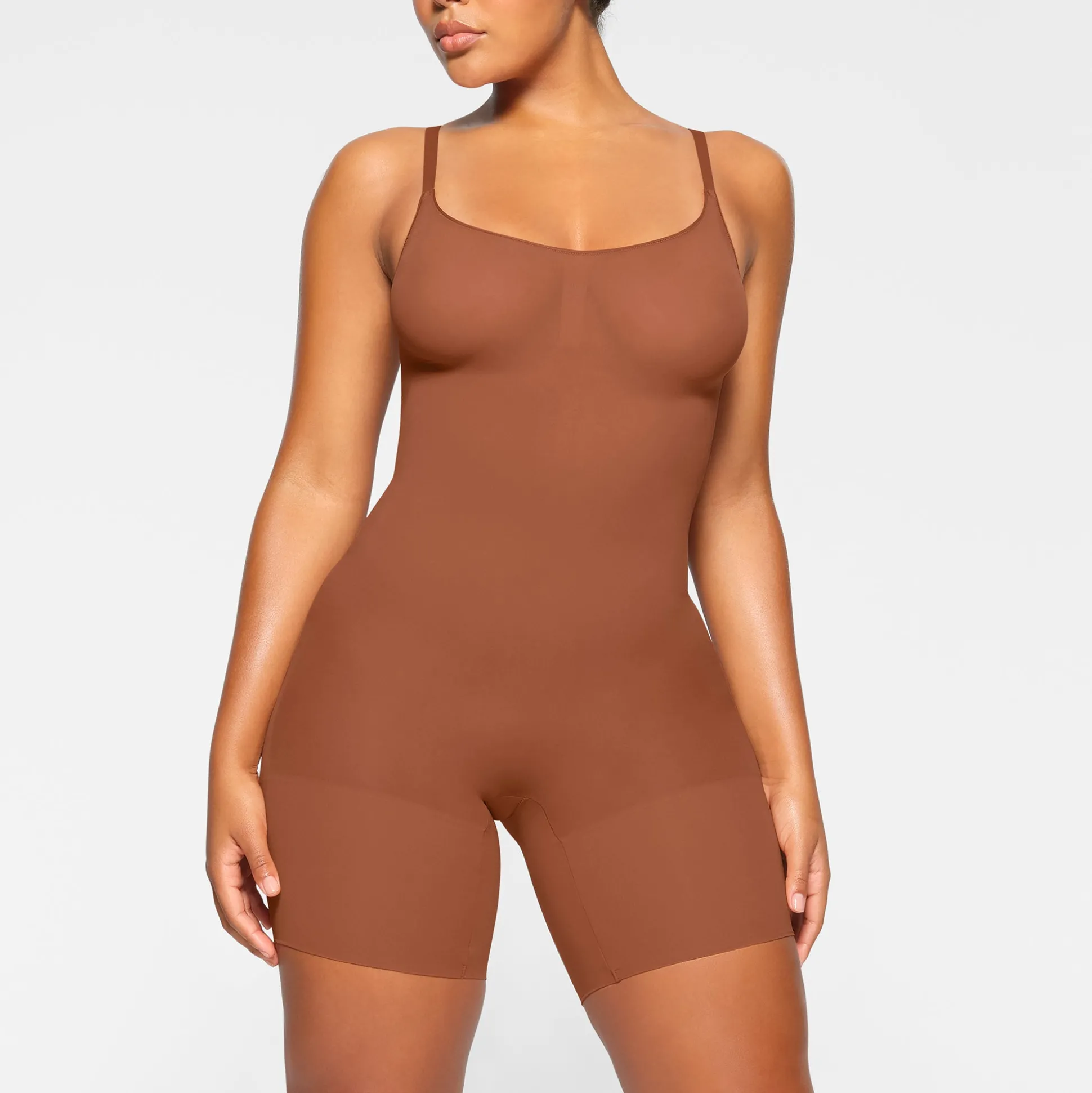 EVERYDAY SCULPT MID THIGH BODYSUIT | BRONZE