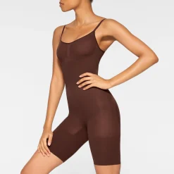 EVERYDAY SCULPT MID THIGH BODYSUIT | COCOA