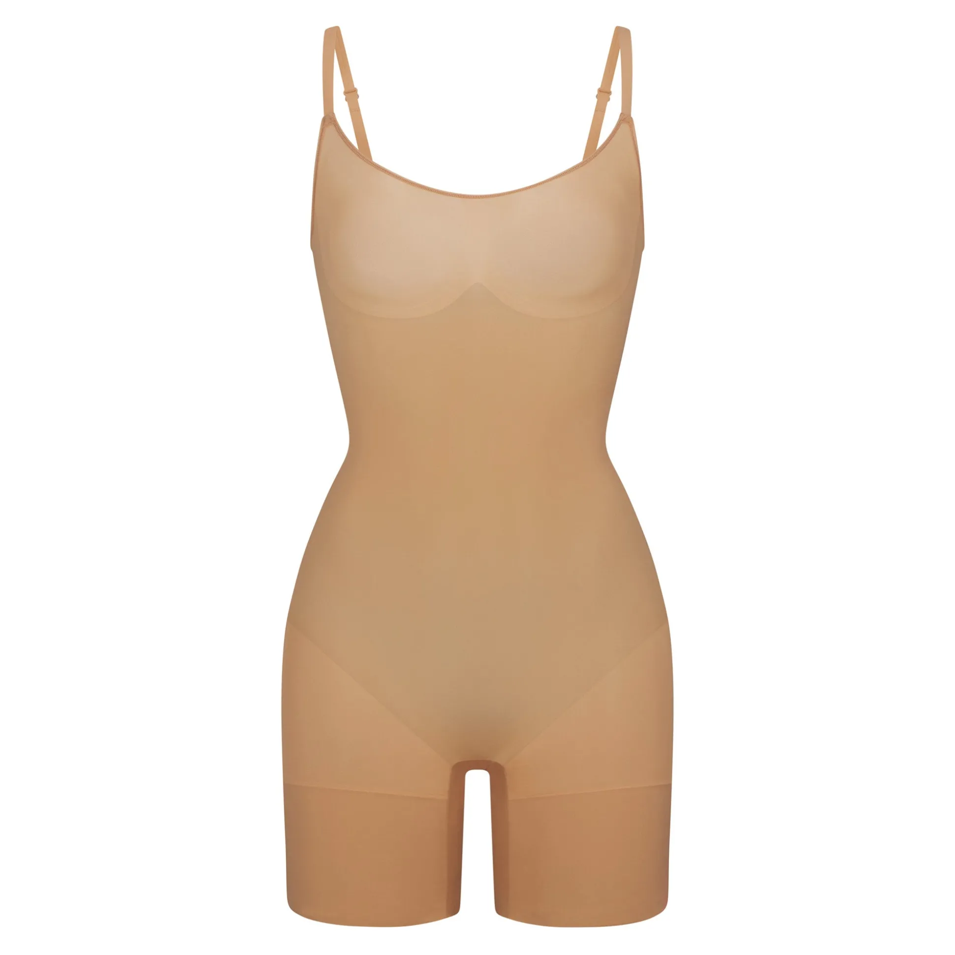 EVERYDAY SCULPT MID THIGH BODYSUIT | OCHRE