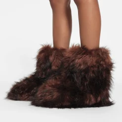 FAUX FUR BOOT | COCOA