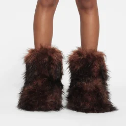 FAUX FUR BOOT | COCOA