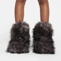 FAUX FUR BOOT | GREY