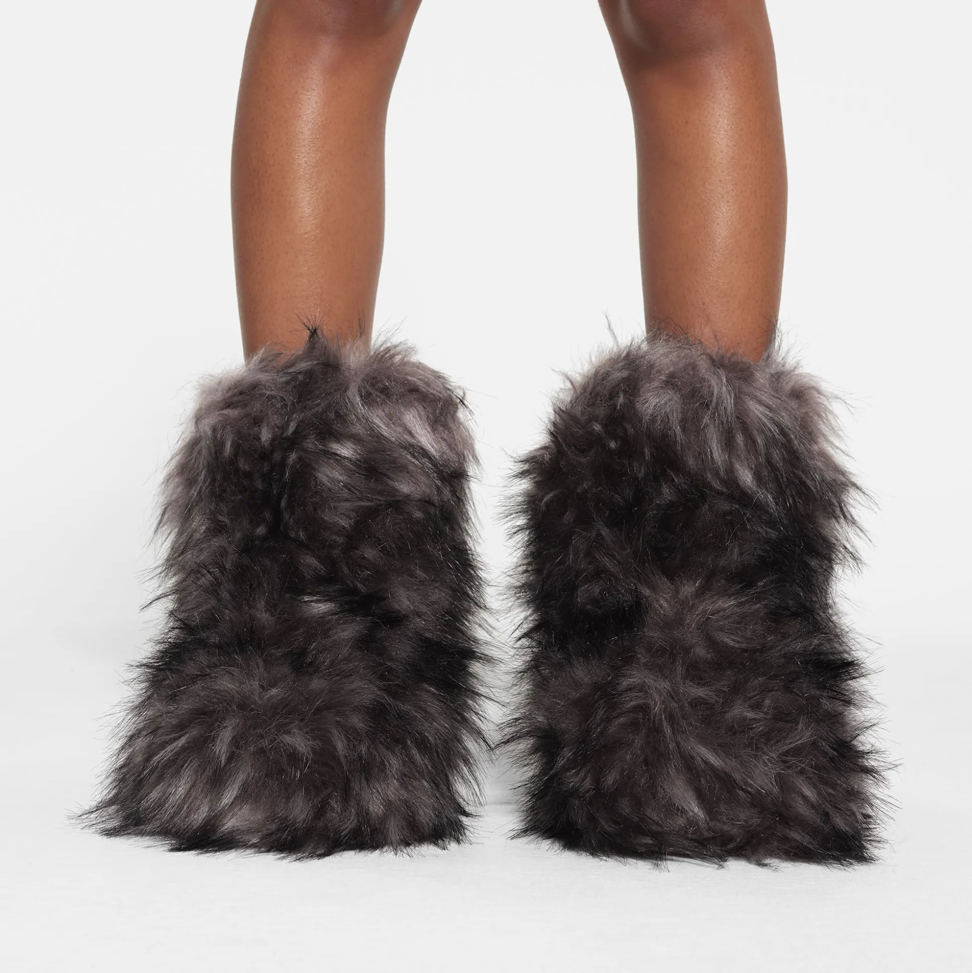 FAUX FUR BOOT | GREY