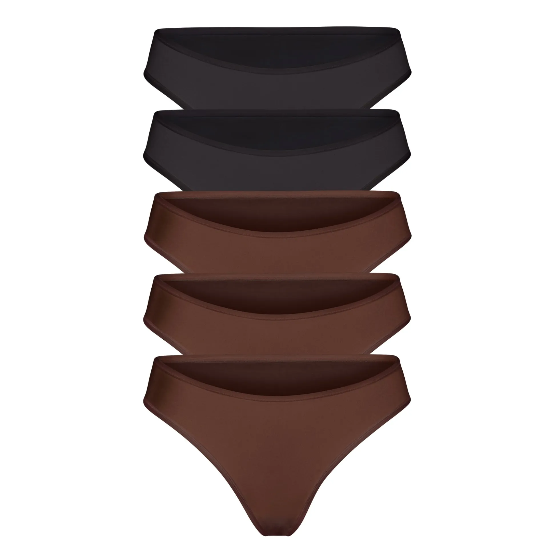 FITS EVERYBODY CHEEKY BRIEF MULTI 5-PACK | COCOA MULTI