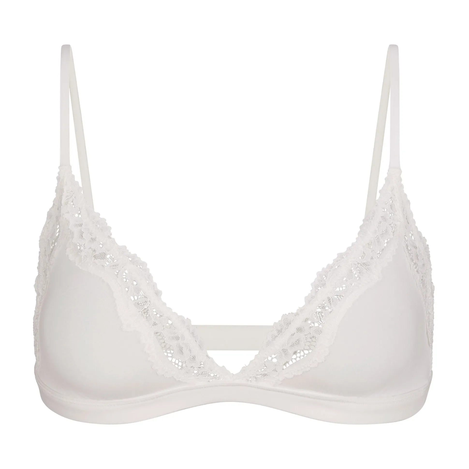 FITS EVERYBODY CORDED LACE TRIANGLE BRALETTE | MARBLE