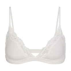 FITS EVERYBODY CORDED LACE TRIANGLE BRALETTE | MARBLE