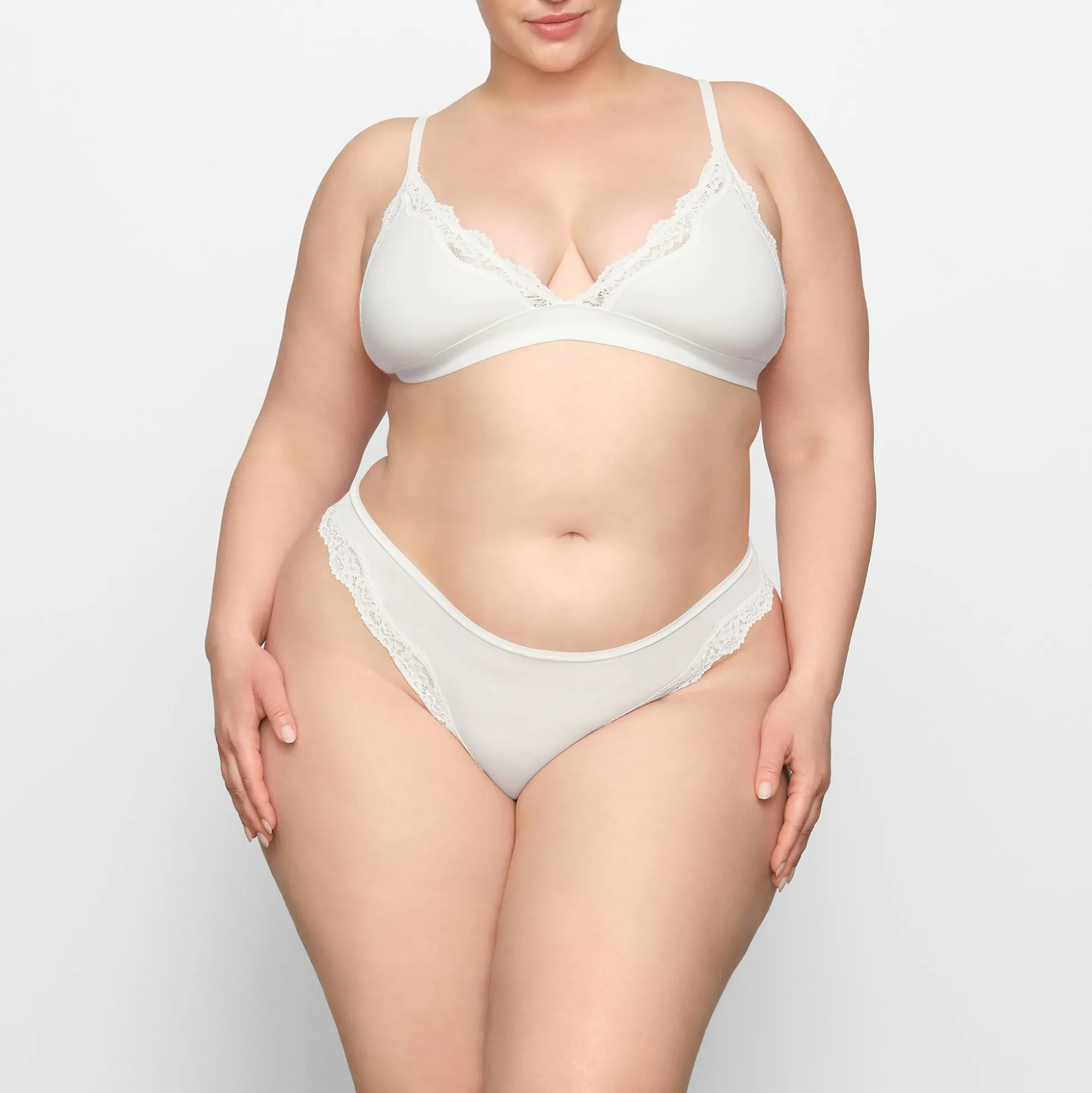 FITS EVERYBODY CORDED LACE TANGA | MARBLE