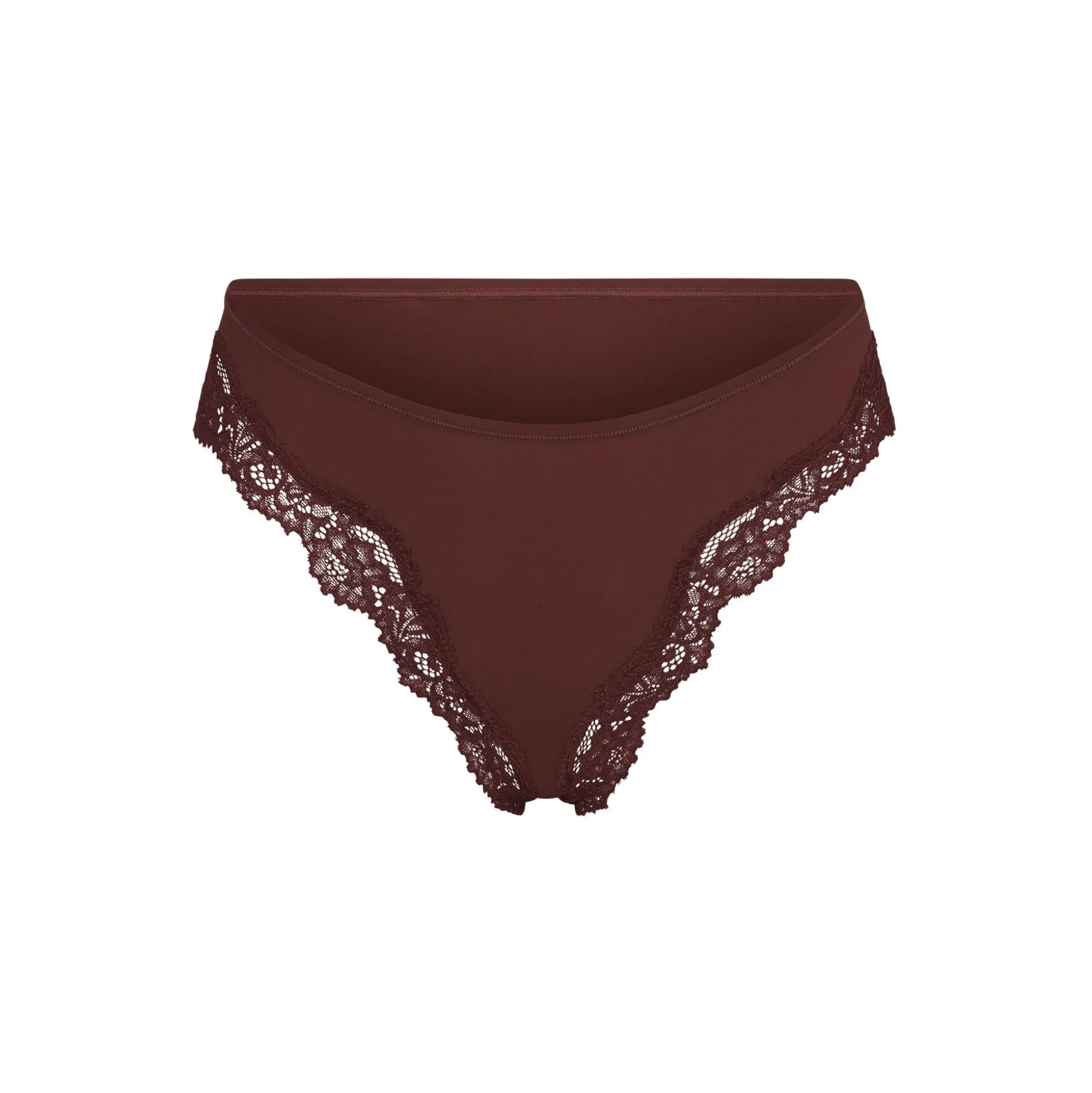 FITS EVERYBODY CORDED LACE TANGA | COCOA