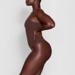 FITS EVERYBODY HIGH NECK BODYSUIT | COCOA