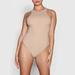 FITS EVERYBODY HIGH NECK BODYSUIT | CLAY