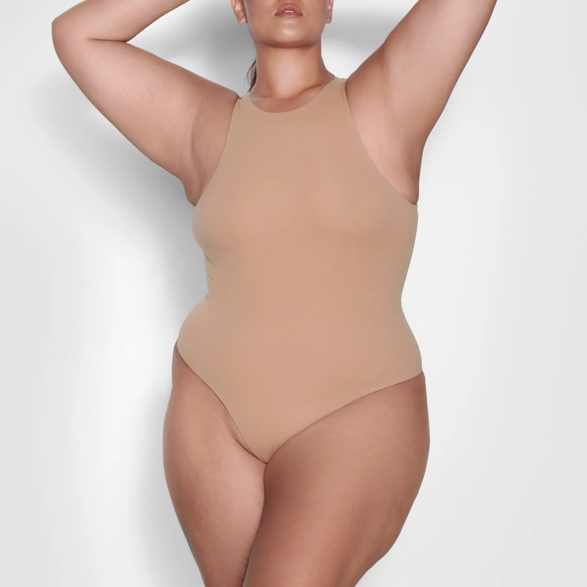 FITS EVERYBODY HIGH NECK BODYSUIT | OCHRE