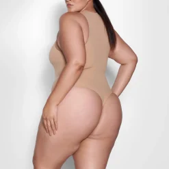 FITS EVERYBODY HIGH NECK BODYSUIT | OCHRE