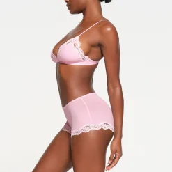FITS EVERYBODY LACE BOY SHORT | CHERRY BLOSSOM TONAL