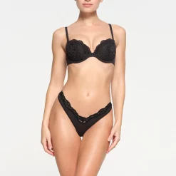FITS EVERYBODY LACE PUSH-UP BRA | ONYX