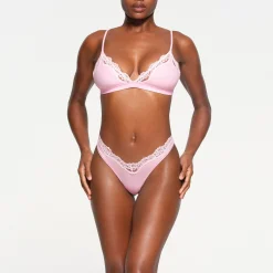 FITS EVERYBODY LACE TRIANGLE BRALETTE | CHERRY BLOSSOM TONAL
