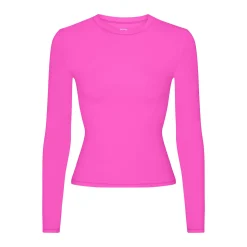 FITS EVERYBODY LONG SLEEVE T-SHIRT | NEON PINK