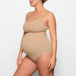 FITS EVERYBODY MATERNITY PUMPING SCOOP BRALETTE | CLAY