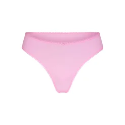 FITS EVERYBODY PICOT TRIM THONG | BUBBLE GUM