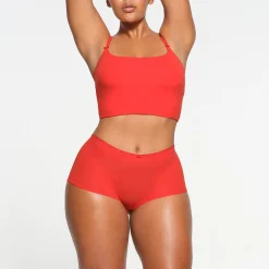 FITS EVERYBODY PICOT TRIM BOY SHORT | RUBY