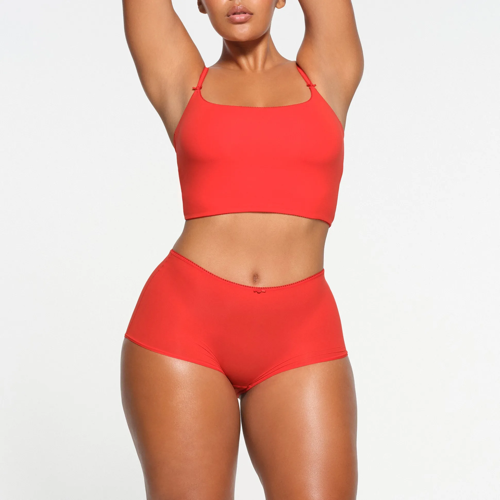 FITS EVERYBODY PICOT TRIM BOY SHORT | RUBY