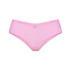 FITS EVERYBODY PICOT TRIM TANGA | BUBBLE GUM