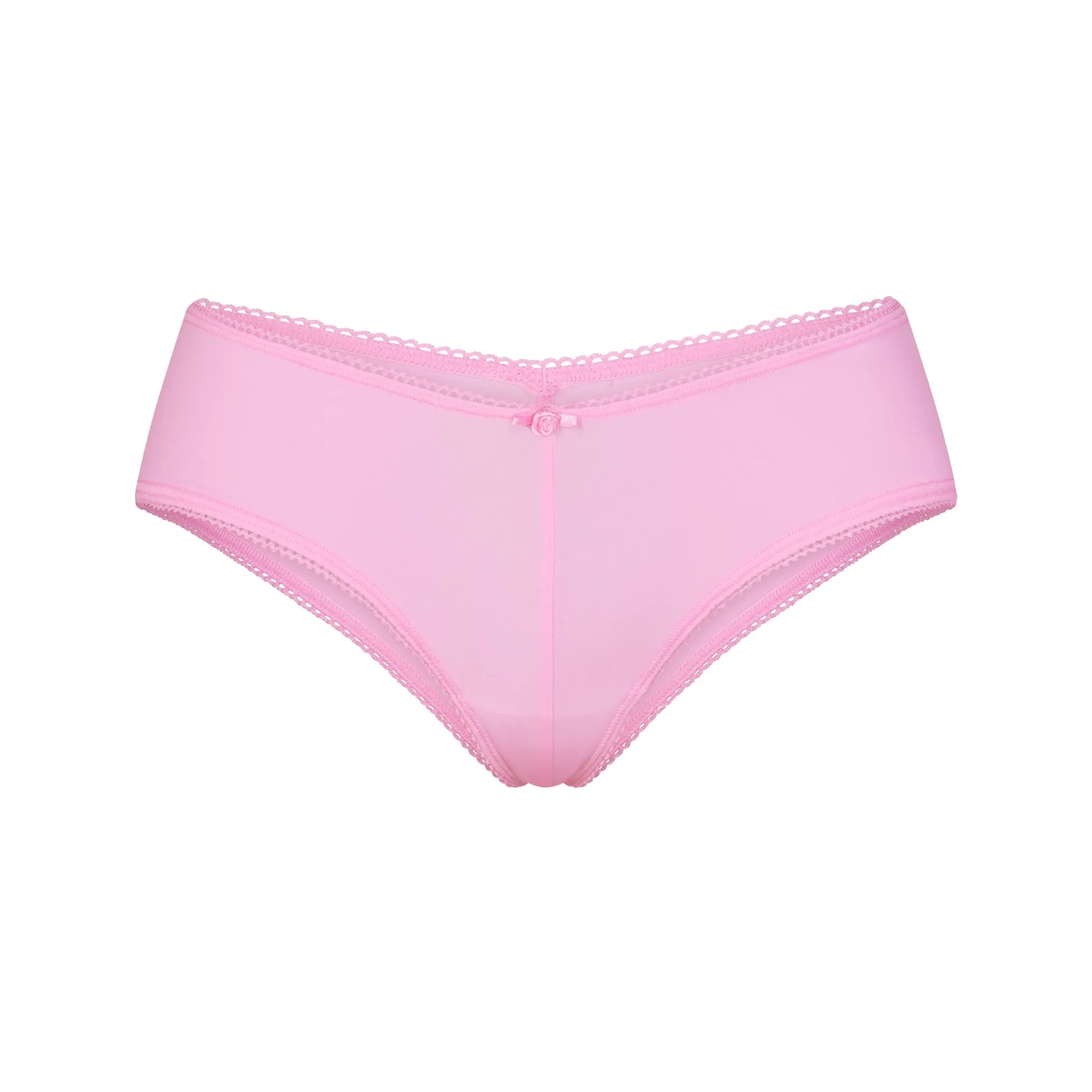 FITS EVERYBODY PICOT TRIM TANGA | BUBBLE GUM