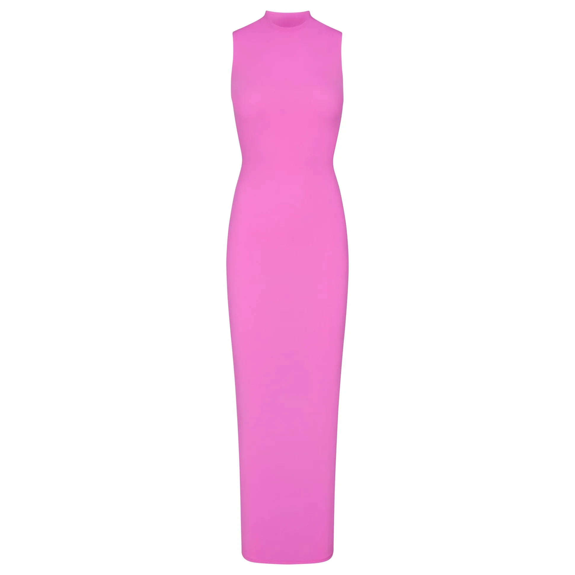 FITS EVERYBODY SLEEVELESS MOCK NECK DRESS | NEON ORCHID