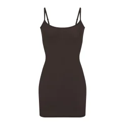 FITS EVERYBODY SLIP DRESS | ESPRESSO