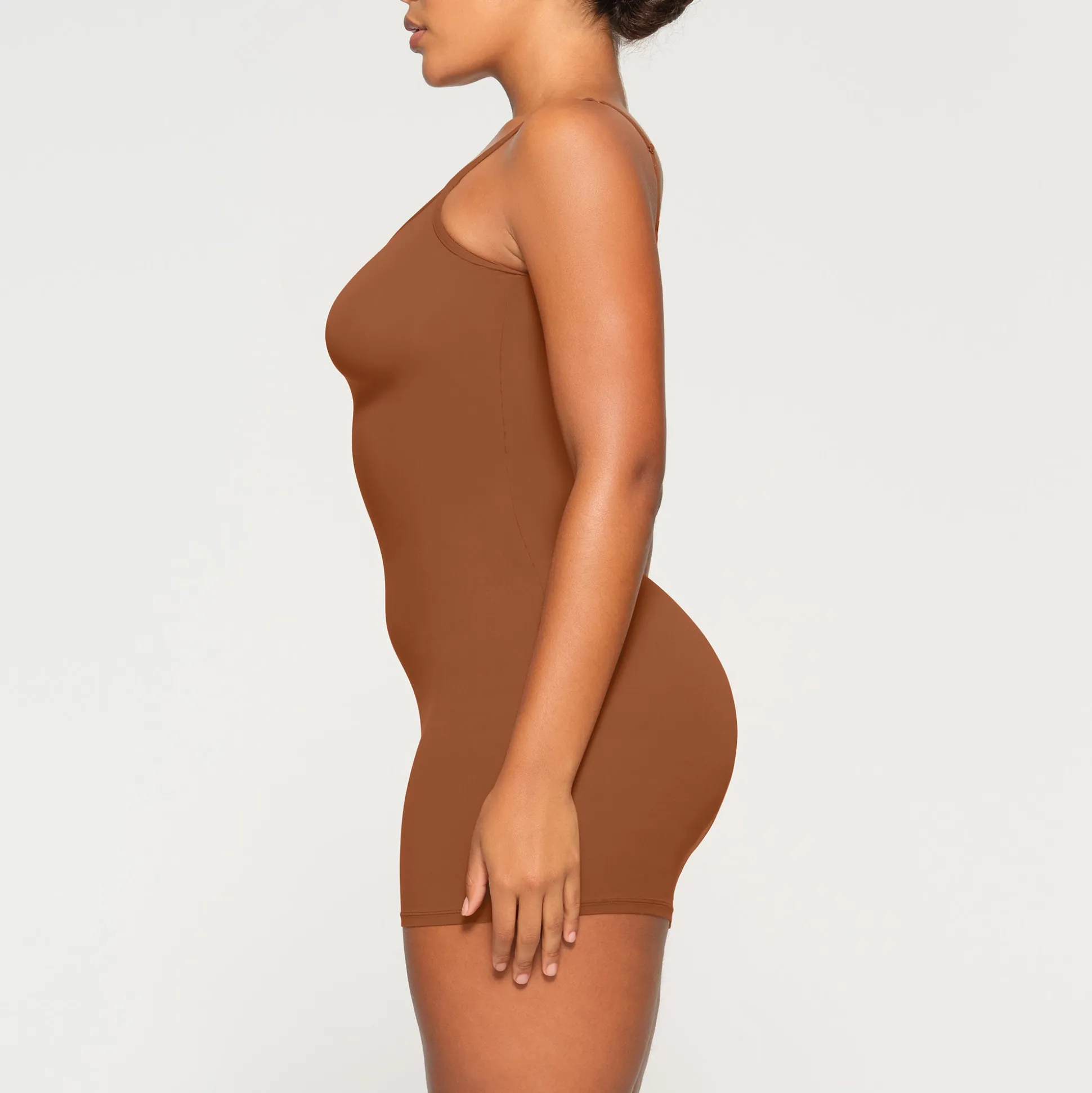 FITS EVERYBODY SLIP DRESS | BRONZE