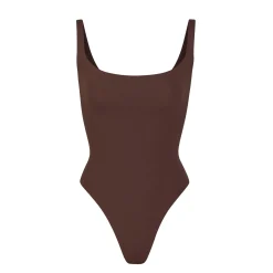 FITS EVERYBODY SQUARE NECK BODYSUIT | COCOA