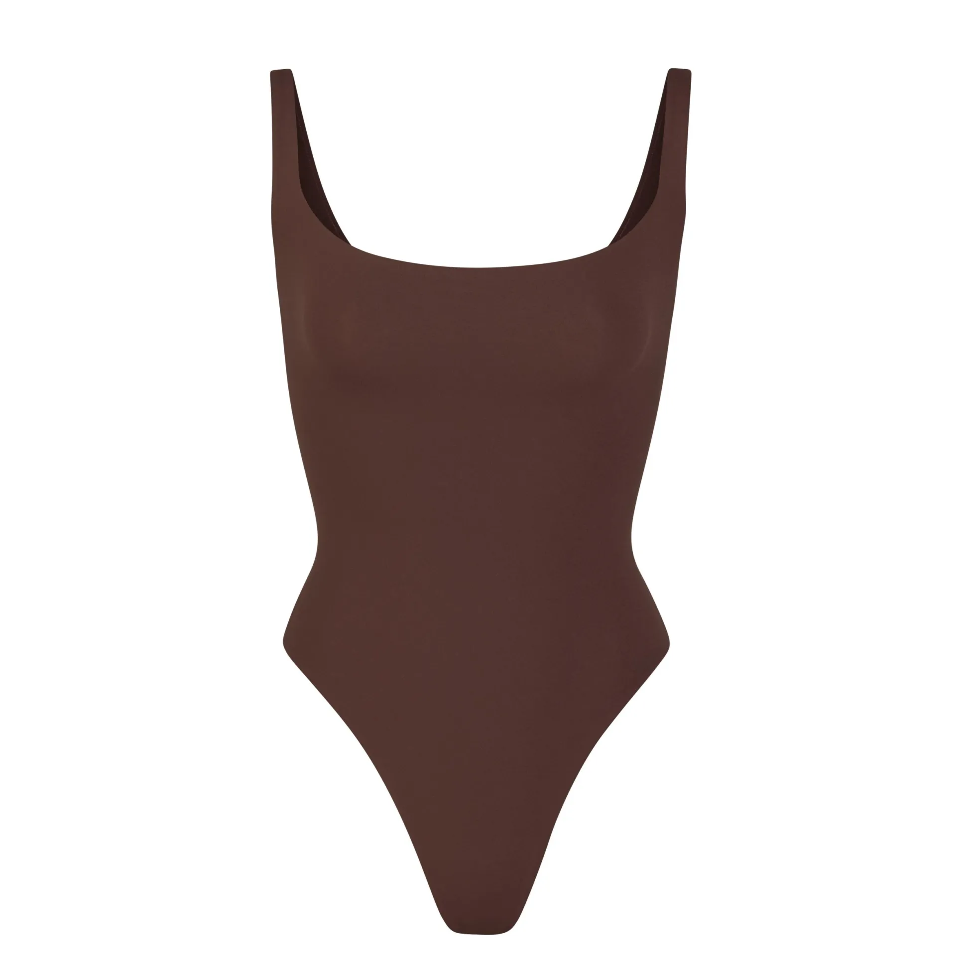 FITS EVERYBODY SQUARE NECK BODYSUIT | COCOA