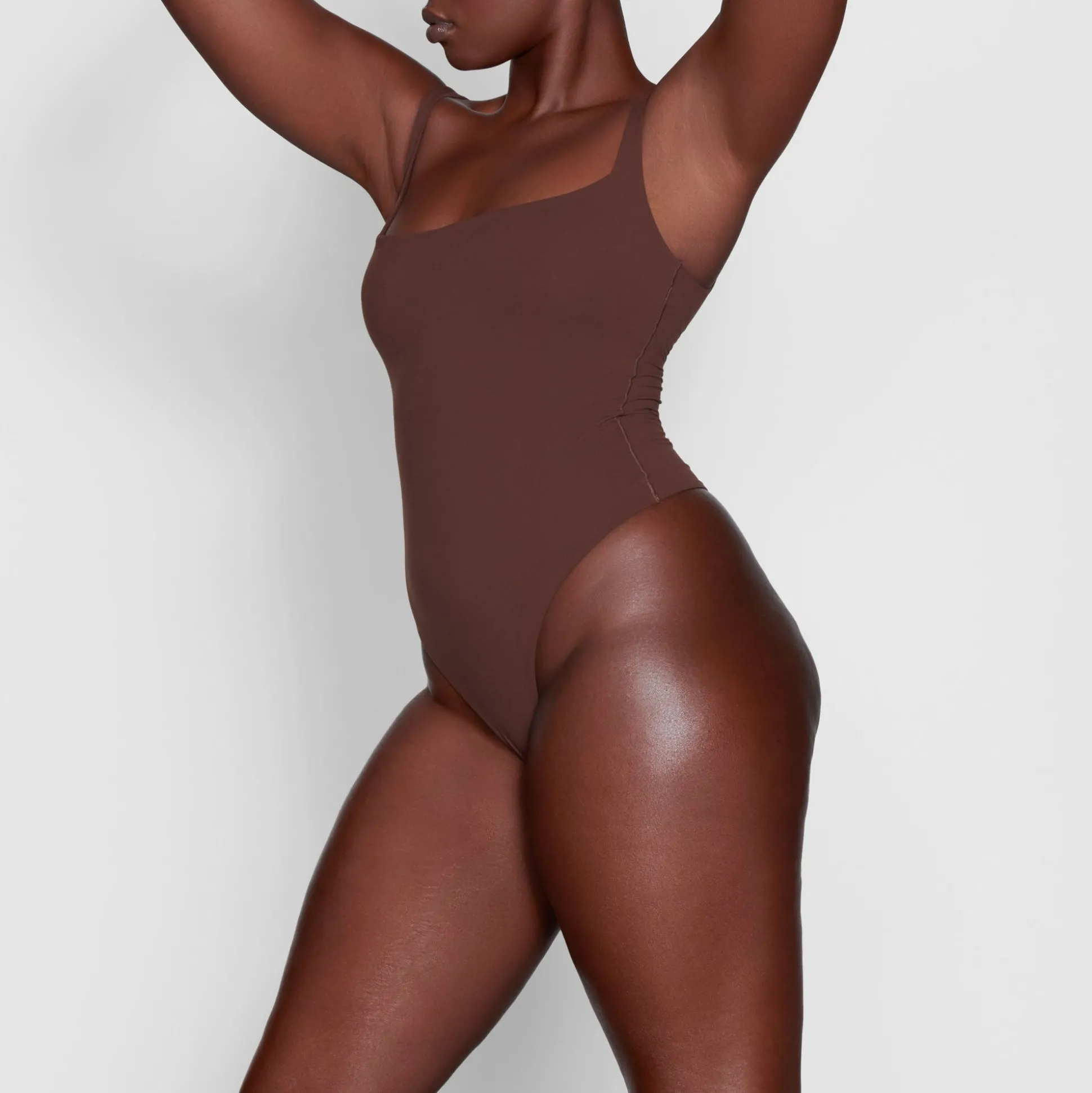 FITS EVERYBODY SQUARE NECK BODYSUIT | COCOA