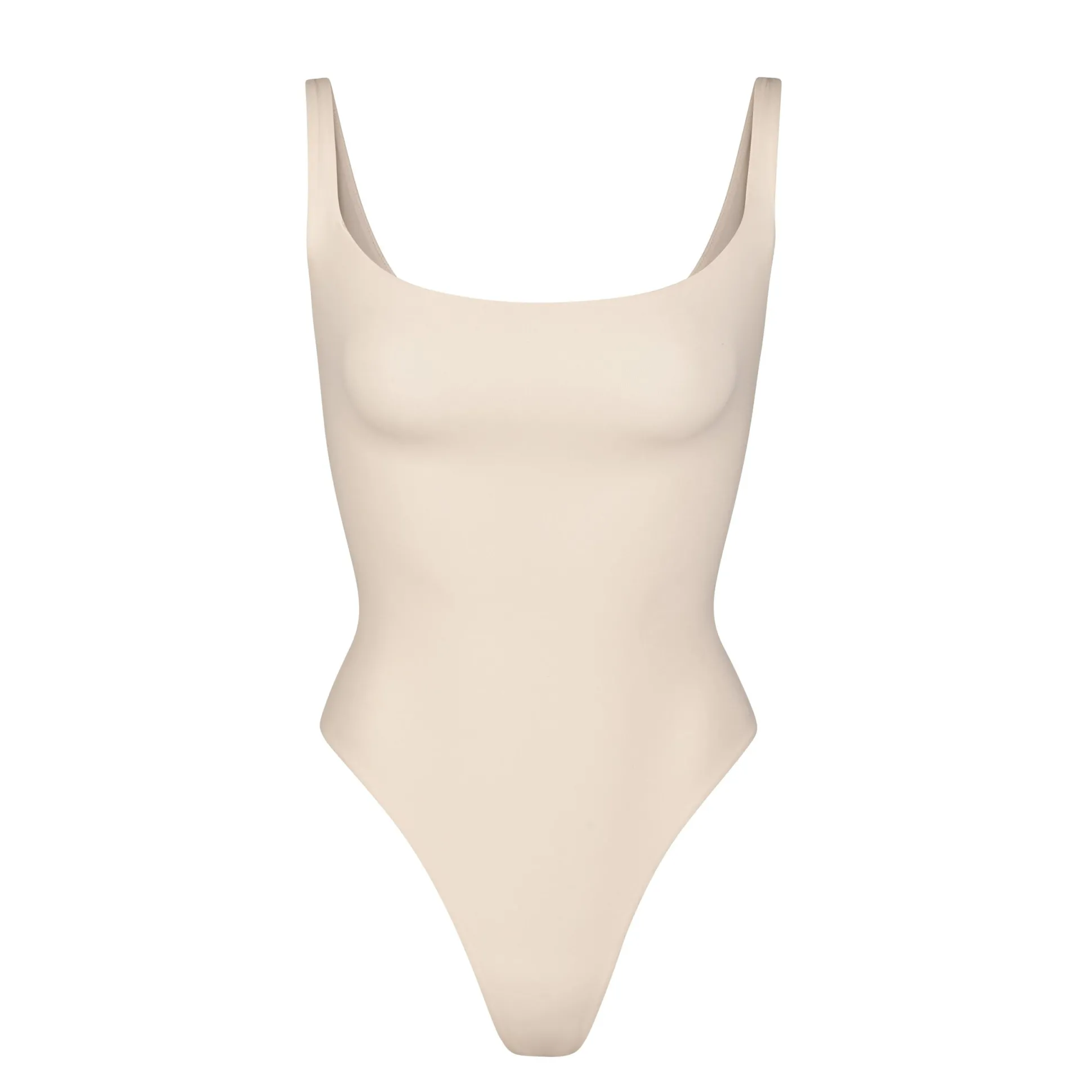 FITS EVERYBODY SQUARE NECK BODYSUIT | SAND