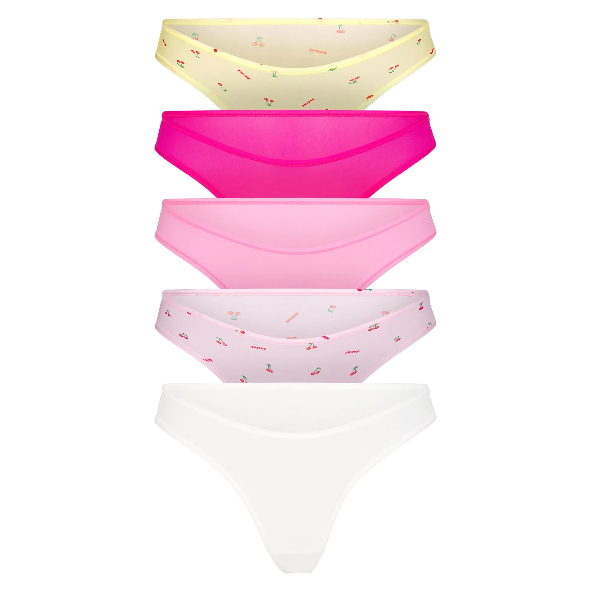 FITS EVERYBODY THONG 5-PACK | CHERRY PRINT MULTI