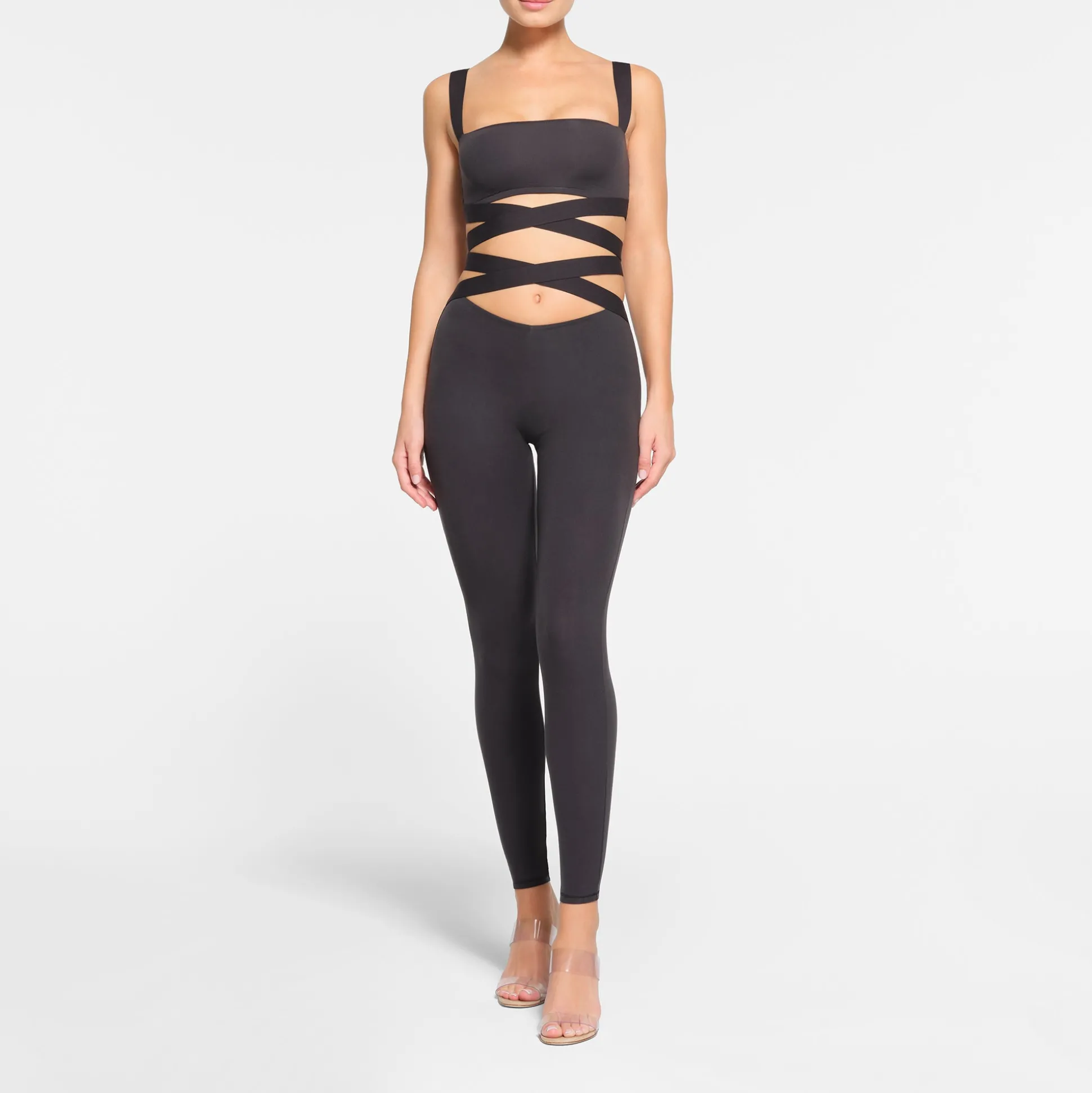 FITS EVERYBODY WRAP SUPER CROPPED TANK | ONYX