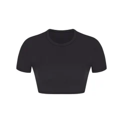 FITS EVERYBODY WRAP SUPER CROPPED T-SHIRT | ONYX