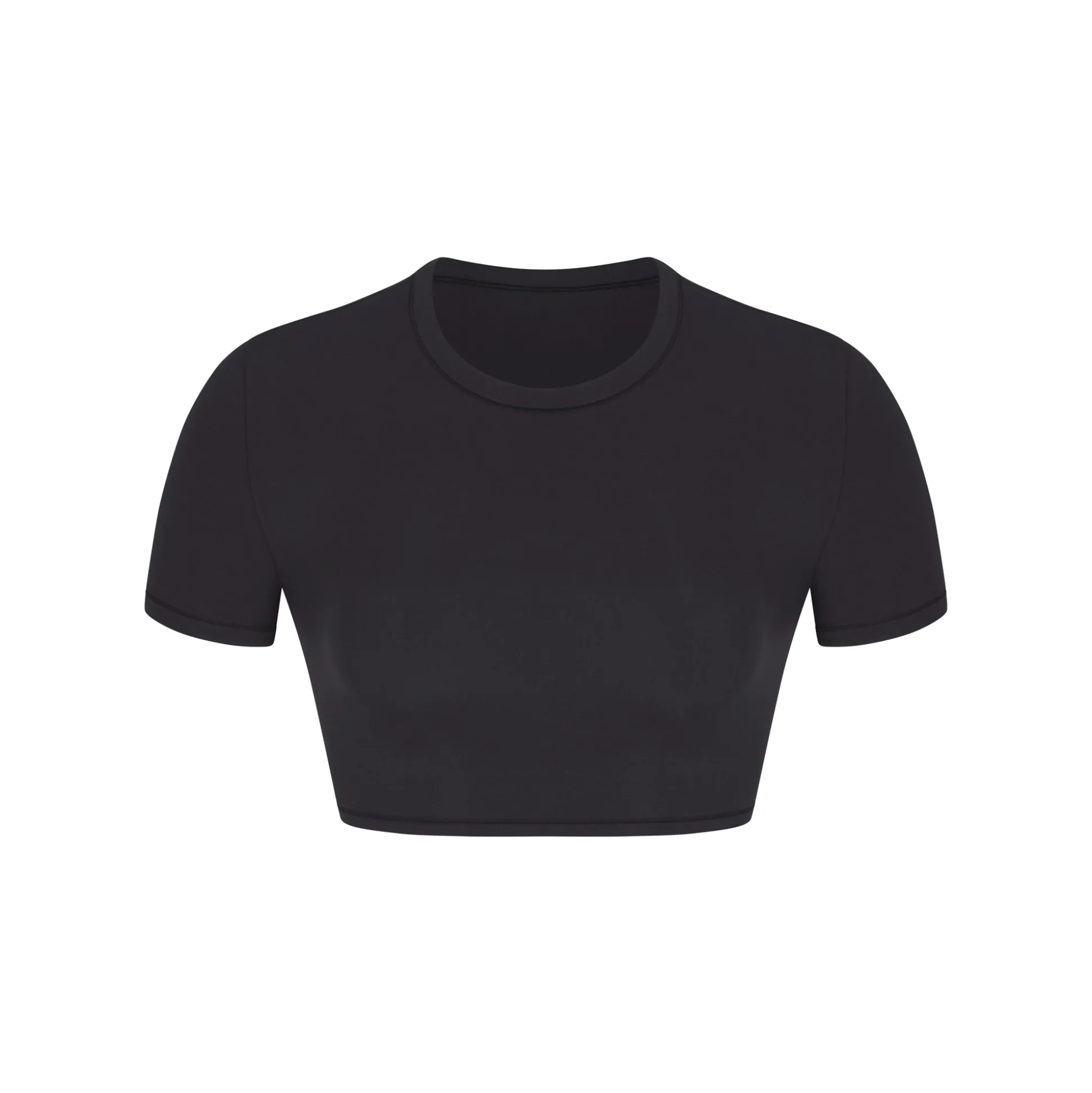 FITS EVERYBODY WRAP SUPER CROPPED T-SHIRT | ONYX