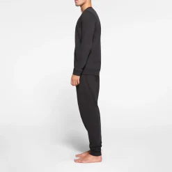 FLEECE LOUNGE MENS CREWNECK | WASHED ONYX